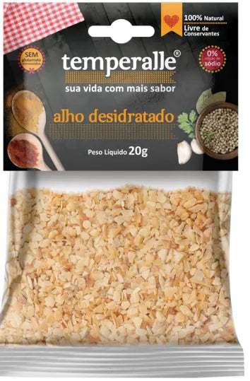 Alho Desidratado Temperalle 20g - Dehydrated Garlic Temperalle 20g
