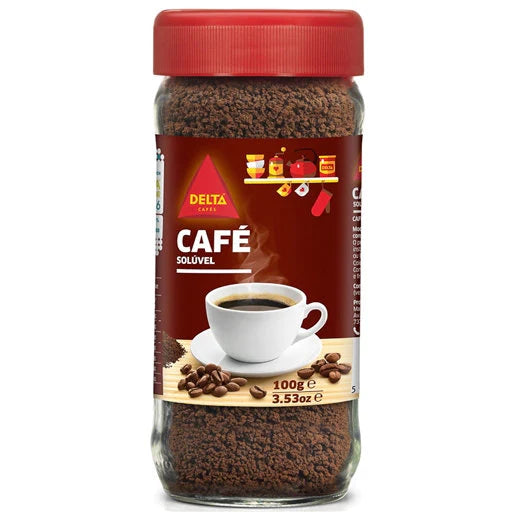 Delta Café Solúvel  100g - Delta Soluble Coffee 100g