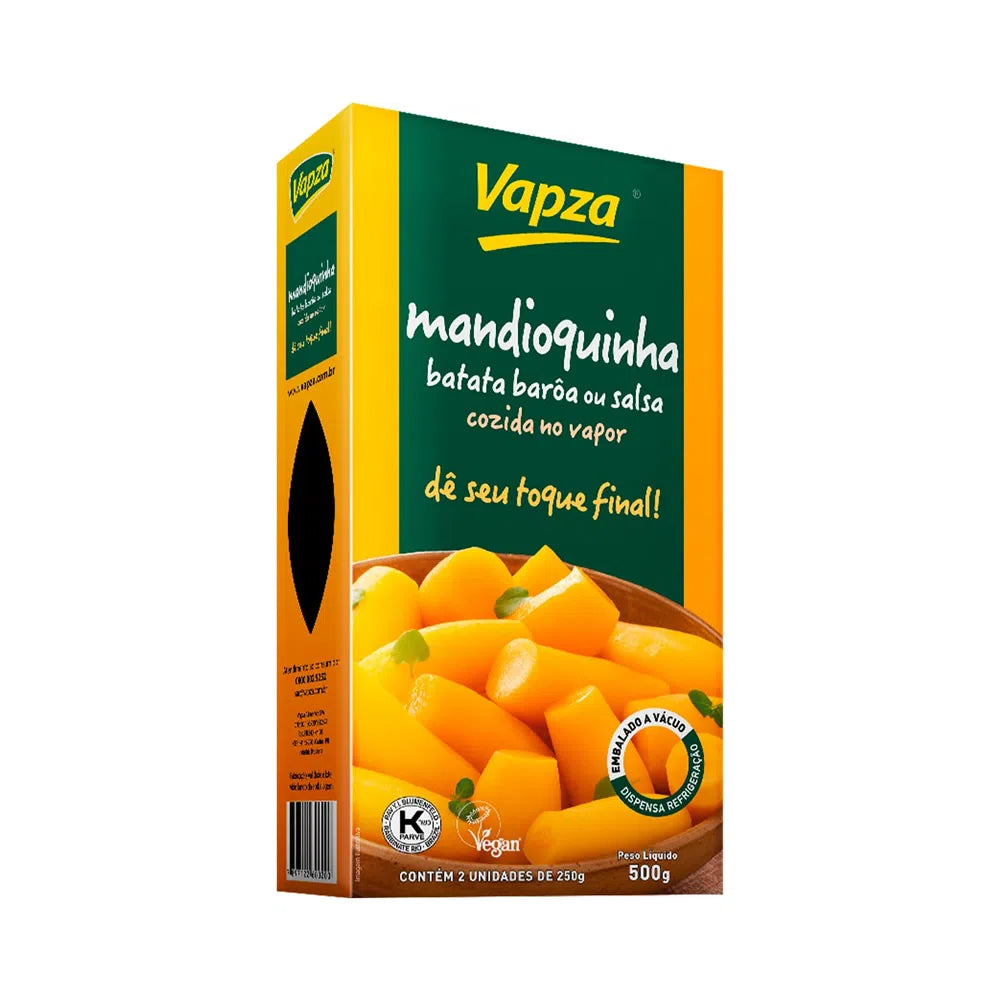 Mandioquinha Cozida a Vapor VAPZA - Steamed Cassava 500g