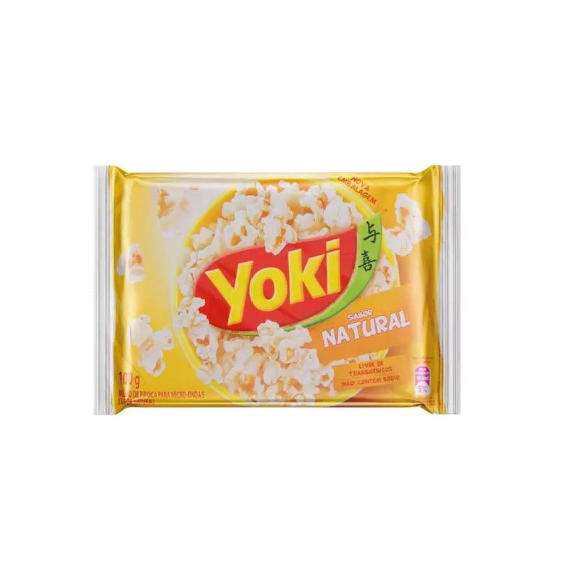 Pipoca de Micro-ondas Yoki Natural 100g - Yoki Natural Microwave Popcorn 100g - Brazuka Meat