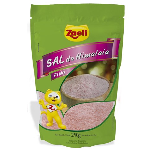 Sal Rosa Fino Zaeli 250g - Zaeli Fine Pink Salt