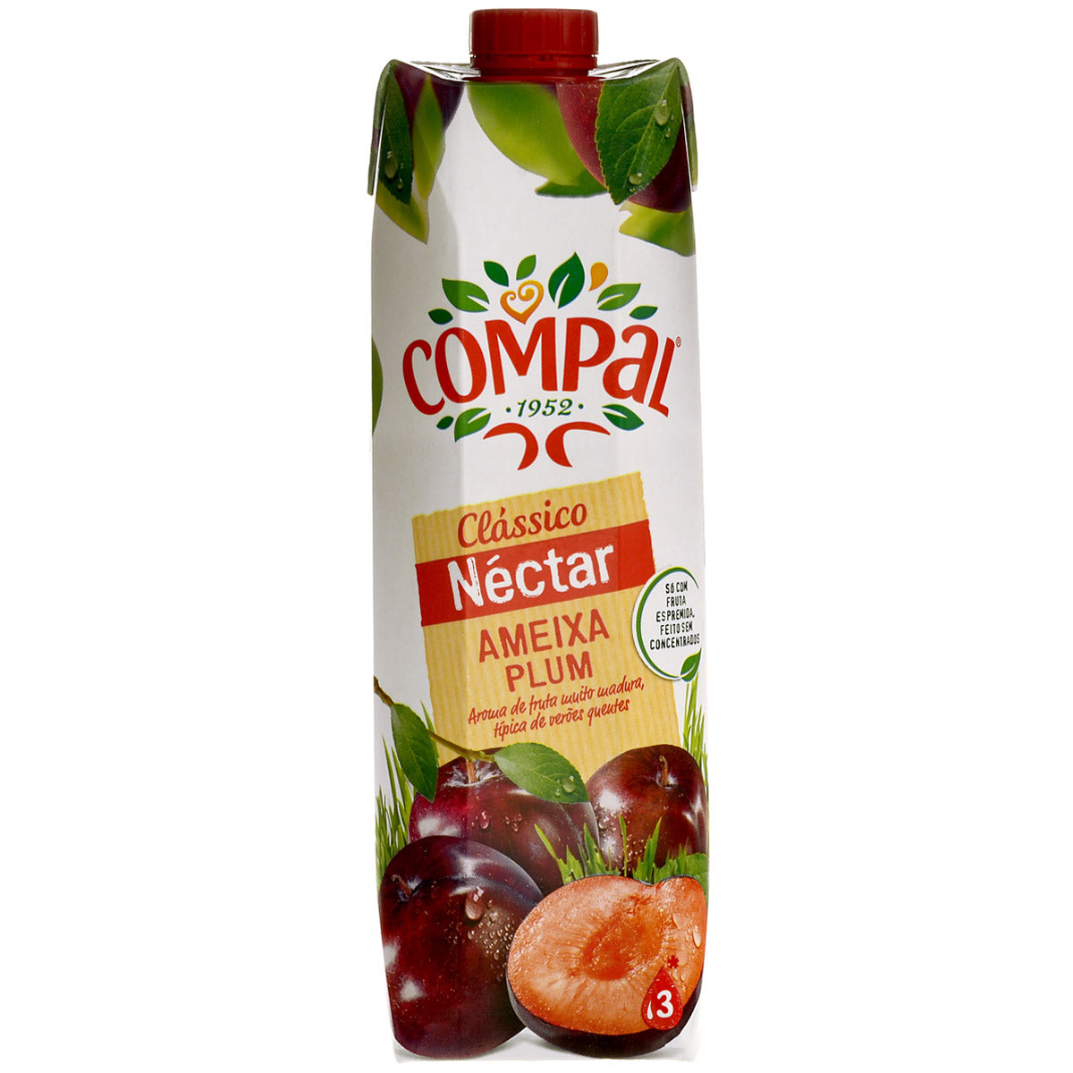 Compal Néctar Clássico de Ameixa1l -  Compal Classic Plum Nectar1l