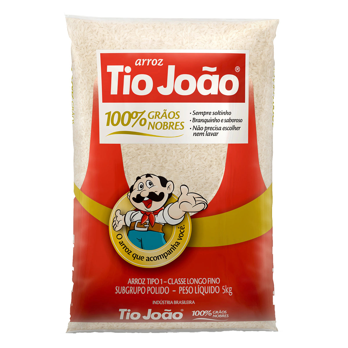 Cópia de Arroz Tio João Branco 5kg - Uncle João White Rice 5kg