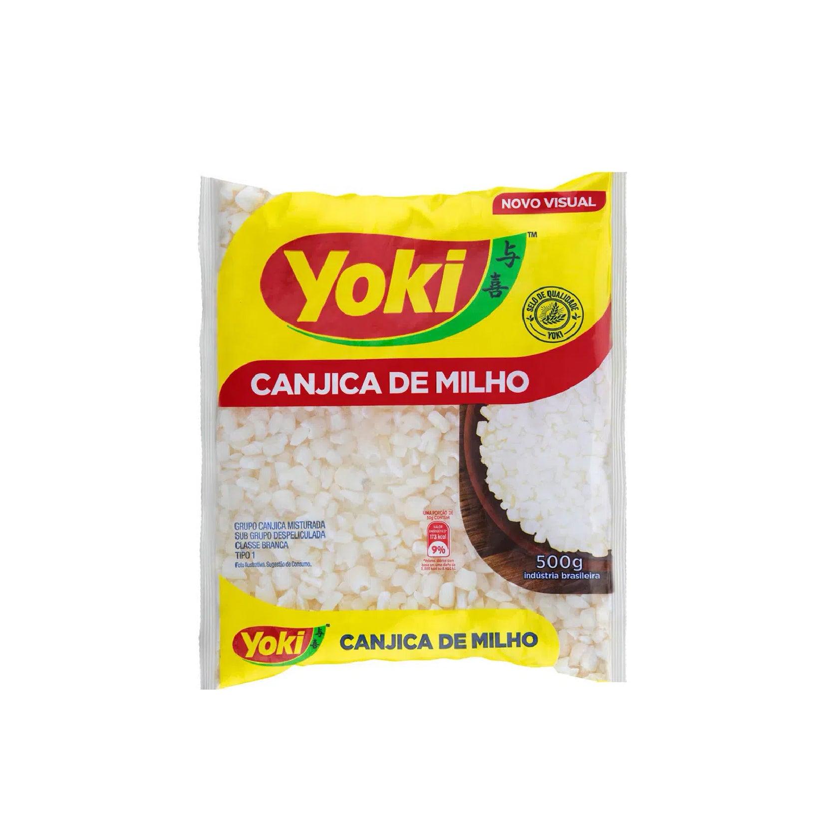 Canjica de Milho Branca Tipo 1 Yoki Pacote 500g - White Corn Canjica Type 1 Yoki Pack 500g - Brazuka Meat