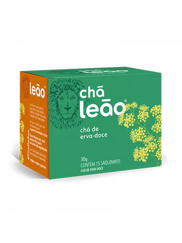 Chá de Erva Doce Leão 20g com 10 Saquinhos - Leão fennel tea 20g with 10 bags