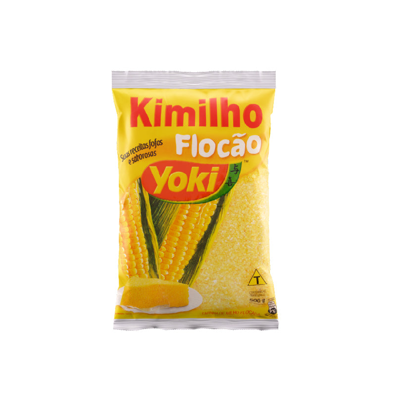 Kimilho Flocão Yoki 500g - Yoki Corn Flaked Kimilho 500g - Brazuka Meat