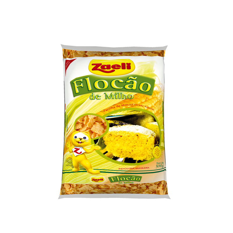 Flocão Zaeli 500g - Corn flakes Zaeli 500g