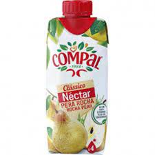 Compal Clássico Pera 330mL pack 6 unidades - Classic Compal Pear 330mL pack 6 units