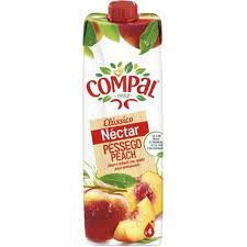 Compal Clássico Néctar Pêssego 1L -  Compal Classic Peach Nectar 1L -