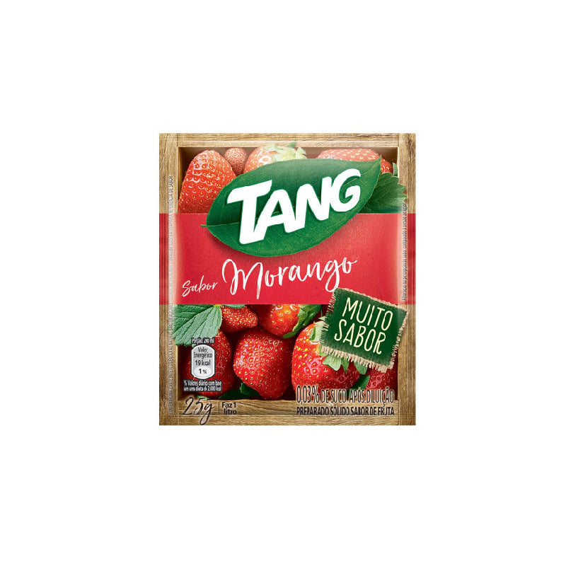 Refresco em pó Tang Morango 25g - Tang Strawberry Powdered Refreshment 25g