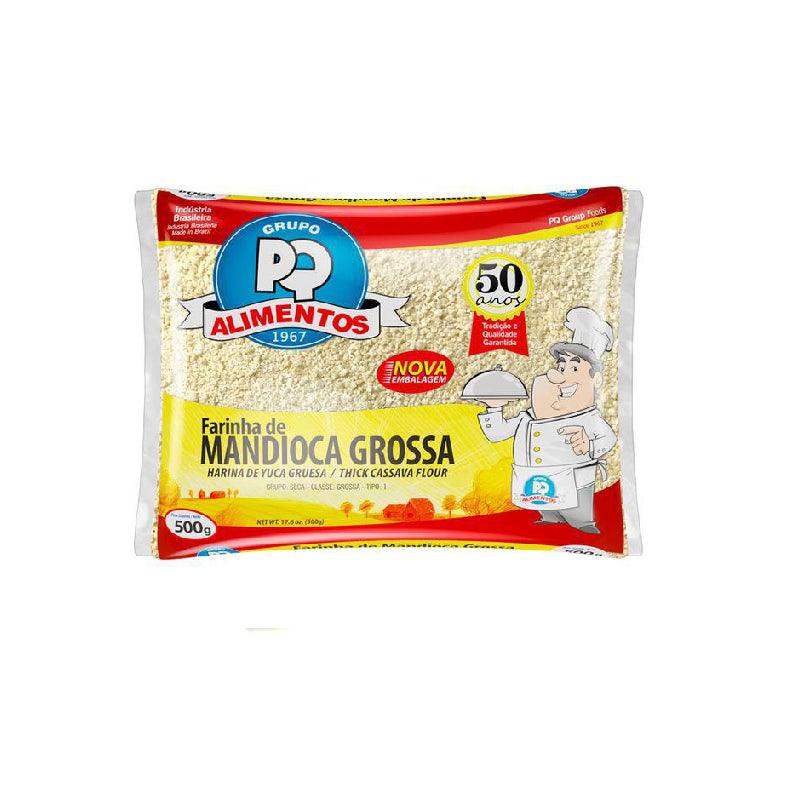 Farinha de Mandioca Grossa PQ 500g- Coarse Cassava Flour PQ 500g - Brazuka Meat